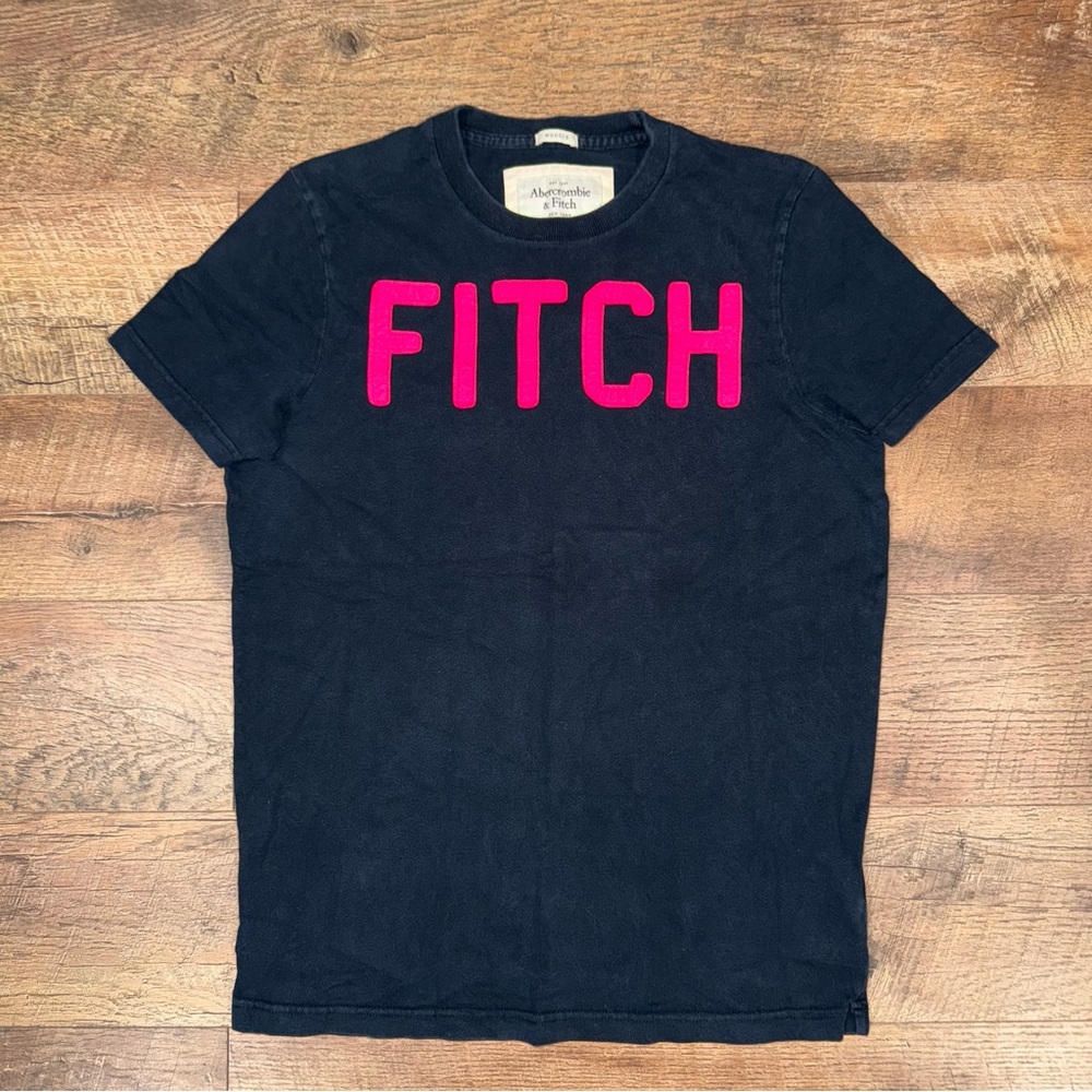 Abercrombie & Fitch Men’s Color Block Lettering Muscle Tee - Picture 2 of 11